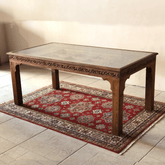 Antique Indian Hand Carved  Solid Wood Dining Table 15